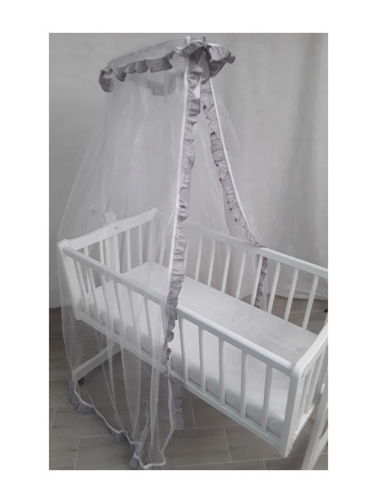 Beboulino Mückennetz Kinderbett aus Tüll 708-1300-0021 Gray 100x250cm