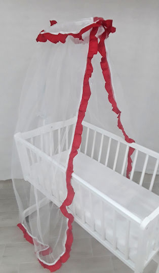Beboulino Кошара За Количка от Тюл 708-1300-0003 Червена 100x250см.