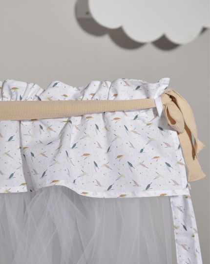 Baby Oliver Mückennetz Kinderbett aus Tüll 46-6703/404 Beige 180x500cm