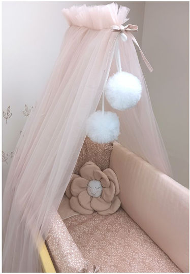 Baby Star Room Mosquito Net Elegant Pink