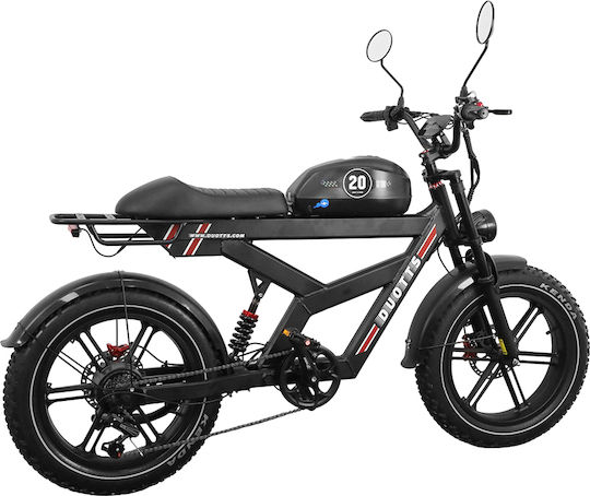 Duotts 20" Negru Electric Bicicletă Mountain