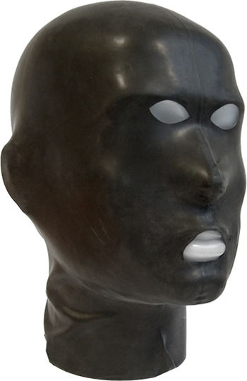 Mister B Rubber Hood Holes BDSM Μάσκα σε Μαύρο Χρώμα