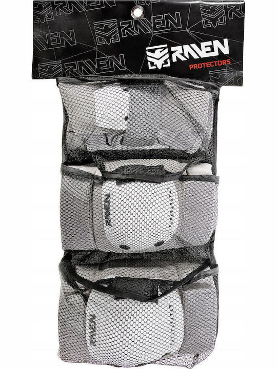 Raven Protective Gear Set for Rollers Gray