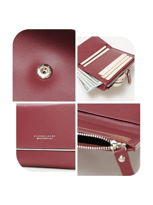 Mic Portofel de damă Clasice Burgundy