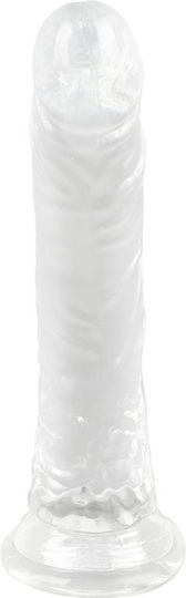 Kinksters Realistic Dildo with Scrotum Transparent
