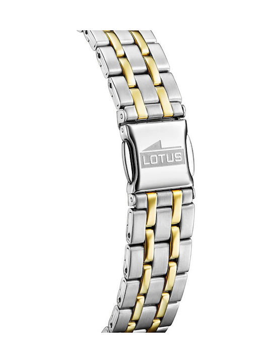 Lotus Watches Ρολόι Μπαταρίας με Μεταλλικό Μπρασελέ Lotus Watches Ρολόι Μπαταρίας με Μεταλλικό Μπρασελέ
