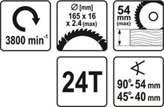 Yato YT-82811 Δισκοπρίονο 18V Solo με Σύστημα Αναρρόφησης