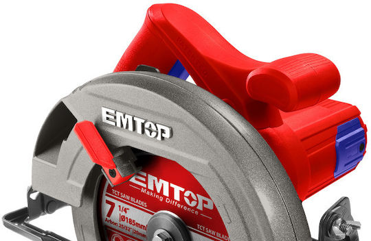 Emtop ECSW1852 Δισκοπρίονο 1400W με Σύστημα Αναρρόφησης
