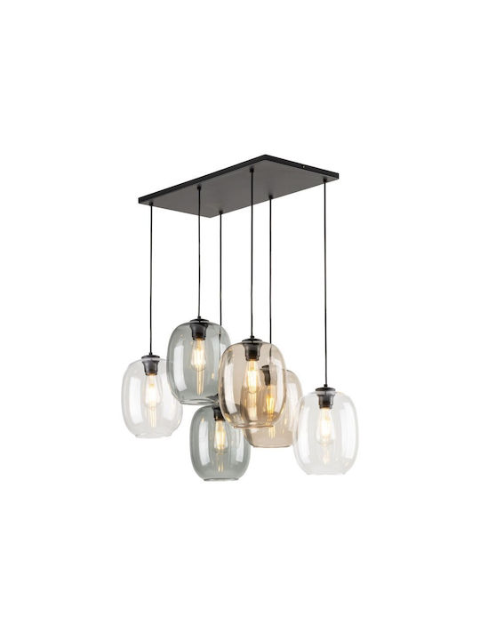 TK Lighting Pendant Light Multicolour for 6 Bulbs E27 70x130x40cm