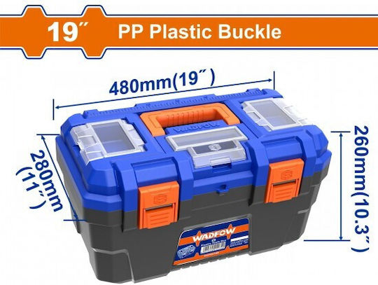 Wadfow Tool Case Plastic Dimensions: W48xD28xH26cm