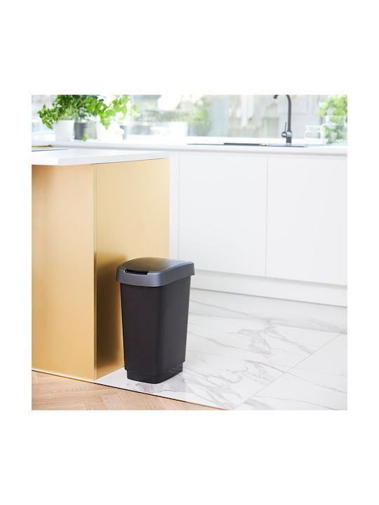 Rotho Babydesign Twist Coș de Gunoi Plastic Gri 25lt 1buc