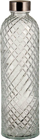 TnS Flasche Wasser Glas mit Schraubverschluss Transparent
