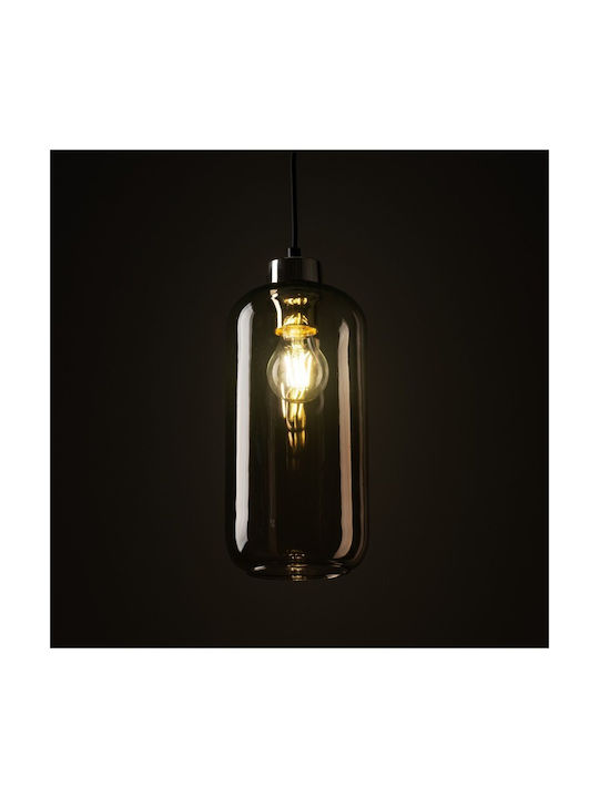 TK Lighting Marco Pendant Light Brown with Socket E27 14x178cm