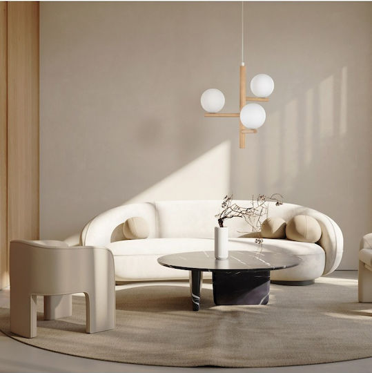 TK Lighting Estera Ceiling Light White with G9 Socket 33x100cm