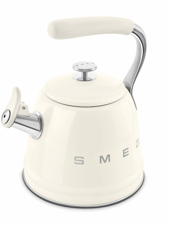 Smeg Τσαγιέρα Ανοξείδωτη Λευκή 2300ml