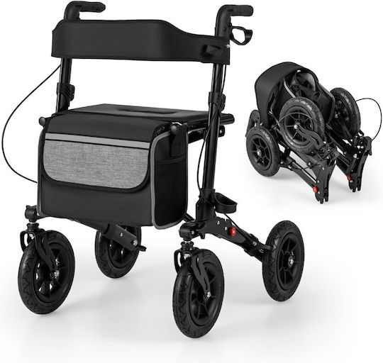 Costway Klappbarer Gehhelfer aus Aluminium
