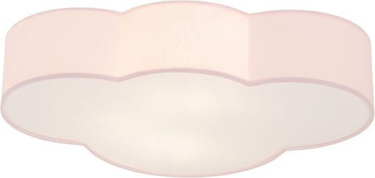 TK Lighting Einfaches Licht Kinderdeckenleuchte Deckenleuchte montieren 15W mit Fassung E27 Rosa