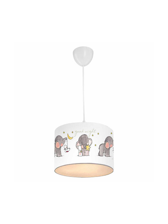 HomeMarkt Elephant Einfaches Licht Kinderdeckenleuchte Deckenleuchte 60W Weiß 24x22cm