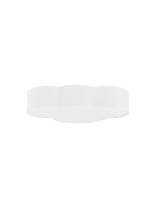 TK Lighting Cloud Πολύφωτο Παιδικό Φωτιστικό Πλαφονιέρα από Πλαστικό 15W με Υποδοχή E27 Λευκή 13cm