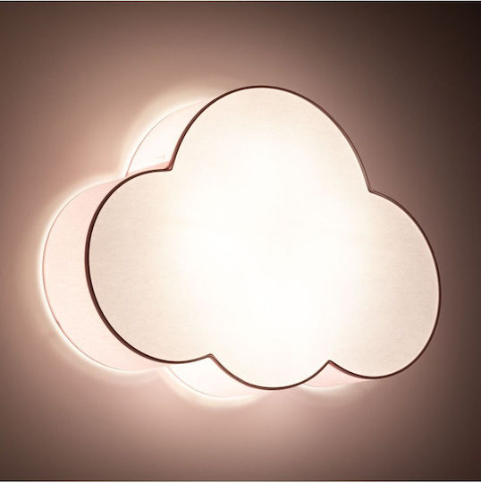TK Lighting Einfaches Licht Kinderdeckenleuchte Deckenleuchte montieren 15W mit Fassung E27 Rosa 31cm