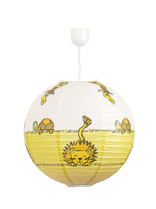 Rabalux Leon Einfaches Licht Kinderdeckenleuchte Deckenleuchte mit Fassung E27 Mehrfarbig 40x45cm