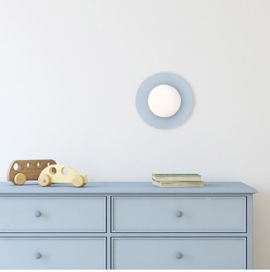 TK Lighting Einfaches Licht Kinderdeckenleuchte Deckenleuchte 8W mit Fassung E27 Gray 25cm