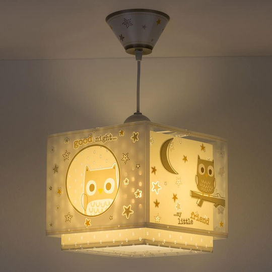 Ango Good Night Μονόφωτο Παιδικό Φωτιστικό Κρεμαστό 23W με Υποδοχή E27 Μπεζ 24cm