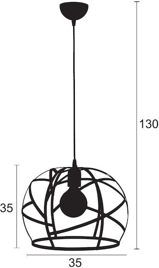 ArkoLight Einfaches Licht Kinderdeckenleuchte Deckenleuchte 60W mit Fassung E27 Blue 35x31cm