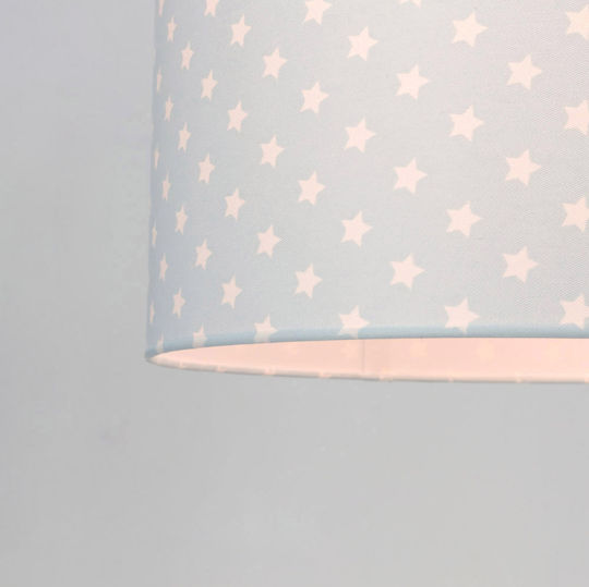 Veis Hesperis Stars Einfaches Licht Kinderdeckenleuchte Deckenleuchte 60W mit Fassung E27 Hellblau