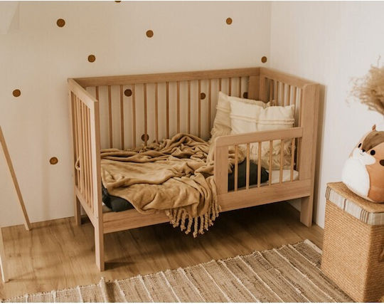 Klups Babybett Braun mit Matratze & Schublade