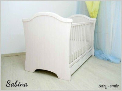 Baby Smile Κούνια Sabina Λευκή