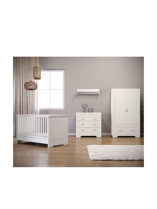 Casababy York White Crib With Mattress