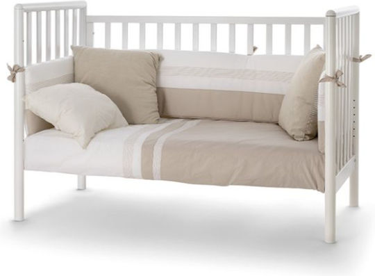 Pali Polymorphic Crib Flippy White With Mattress And Wheels