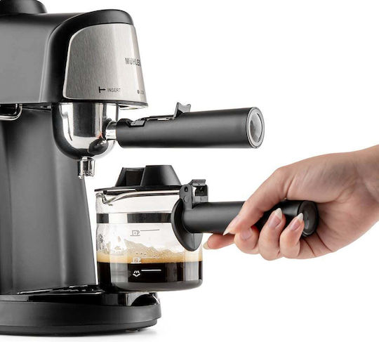 Muhler Mașină de Espresso 800W Presiune 3.5bar Neagră MCM-33