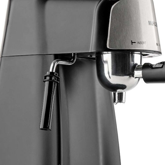Muhler Mașină de Espresso 800W Presiune 3.5bar Neagră MCM-33