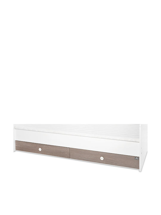 Lorelli Convertible Baby Crib Minimax White with Mattress 60x120cm