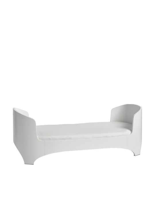 Leander Pătuț Bebeluși Bed Alb pentru Saltea x