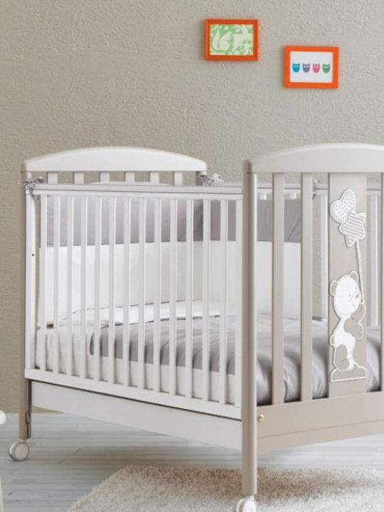 Pali Βρεφική Κούνια Λευκή για Στρώμα 60x120cm