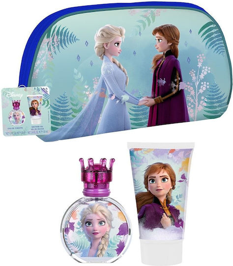 Frozen Kids Eau de Toilette Set With Shower Gel 100ml & Bag 50ml