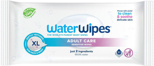 WaterWipes Hypoallergenic Baby Wipes 99.9% Water Alcohol-Free Parabens Free 30pcs