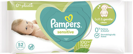Pampers Harmonie Υποαλλεργικά Μωρομάντηλα χωρίς Άρωμα, Οινόπνευμα & Parabens 46τμχ