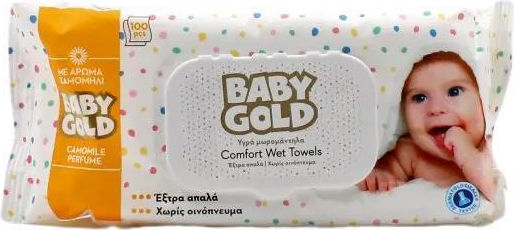 Baby Gold Бебешки кърпички без алкохол 100бр