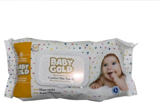 Baby Gold Бебешки кърпички без алкохол 100бр
