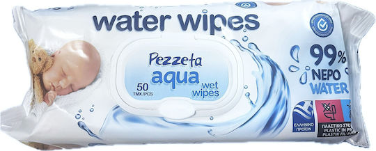 Nannys Water Wipes Baby-Feuchttücher mit 99% Wasser ohne Alkohol & Parabene 50 Stück