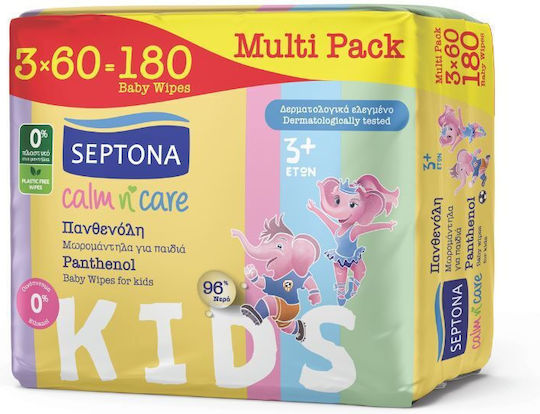 Septona Μωρομάντηλα χωρίς Οινόπνευμα & Parabens 3x60τμχ