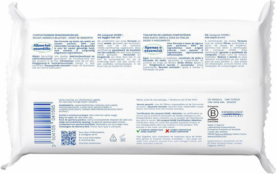 Mustela Baby-child Unscented Water-based Wipes Compostable At Home Baby Wipes