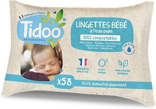 Tidoo Μωρομάντηλα 58τμχ