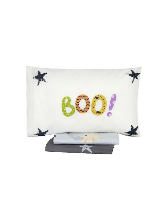 Nima Boo! Set Kids Duvet Cover Single with Pillowcase Cotton Multicolored 160x240cm