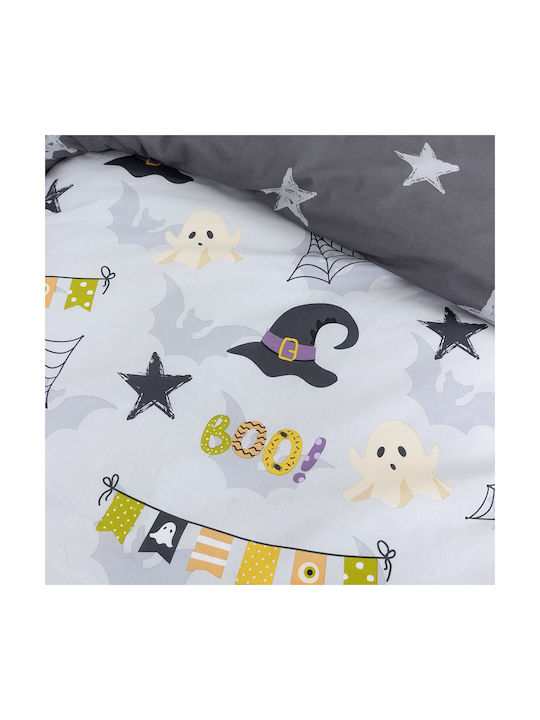 Nima Boo! Set Kids Duvet Cover Single with Pillowcase Cotton Multicolored 160x240cm