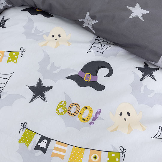 Nima Boo! Set Kids Duvet Cover Single with Pillowcase Cotton Multicolored 160x240cm